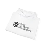 Unisex Heavy Blend™ Hooded Sweatshirt with Black Embroidered Logo