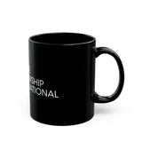 11 oz Black Ceramic Mug