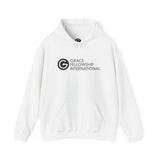 Unisex Heavy Blend™ Hooded Sweatshirt with Black Embroidered Logo