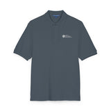 Unisex Embroidered Polo Shirt with white logo