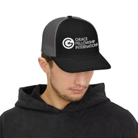 Embroidered Snapback Trucker Cap
