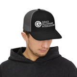Embroidered Snapback Trucker Cap