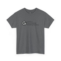 Unisex Heavy Cotton Tee with Black Logo