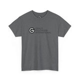 Unisex Heavy Cotton Tee with Black Logo