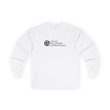 Unisex Cotton Long Sleeve Tee with Color Logo