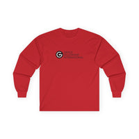 Unisex Ultra Cotton Long Sleeve Tee with Black Logo