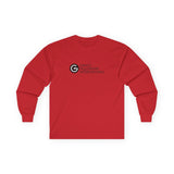 Unisex Ultra Cotton Long Sleeve Tee with Black Logo