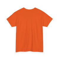 Unisex Heavy Cotton Tee with Black Logo