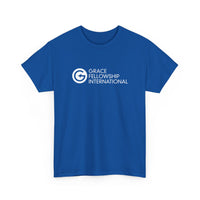 Unisex Heavy Cotton Tee with White Logo