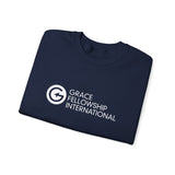 Heavy Blend™ Crewneck Sweatshirt with White Logo