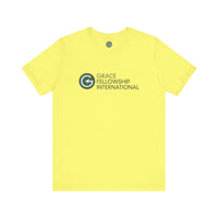 Unisex Jersey Short Sleeve Tee with Color Logo