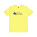 Unisex Jersey Short Sleeve Tee with Color Logo