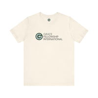Unisex Jersey Short Sleeve Tee with Color Logo