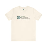 Unisex Jersey Short Sleeve Tee with Color Logo