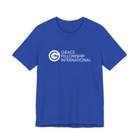 Unisex Jersey Short Sleeve Tee with White Logo