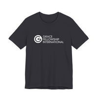 Unisex Jersey Short Sleeve Tee with White Logo