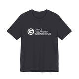 Unisex Jersey Short Sleeve Tee with White Logo