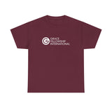 Unisex Heavy Cotton Tee with White Logo