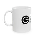 11 oz Ceramic Mug with Black Logo