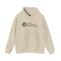 Unisex Heavy Blend™ Hooded Sweatshirt with Embroidered Color Logo