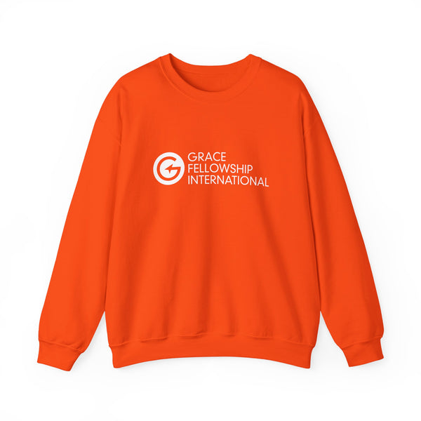 Heavy Blend™ Crewneck Sweatshirt with White Logo
