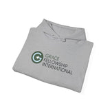 Unisex Heavy Blend™ Hooded Sweatshirt with Embroidered Color Logo