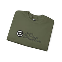 Heavy Blend™ Crewneck Sweatshirt with Black Logo