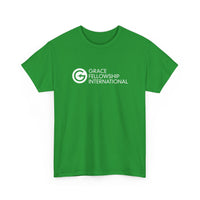 Unisex Heavy Cotton Tee with White Logo
