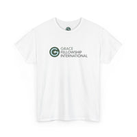 Unisex Heavy Cotton Tee with Color Logo