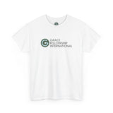 Unisex Heavy Cotton Tee with Color Logo