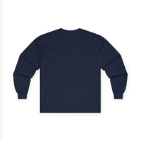 Unisex Ultra Cotton Long Sleeve Tee with White Logo