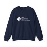 Heavy Blend™ Crewneck Sweatshirt with White Logo