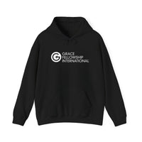 Unisex Heavy Blend™ Hooded Sweatshirt with Embroidered White Logo
