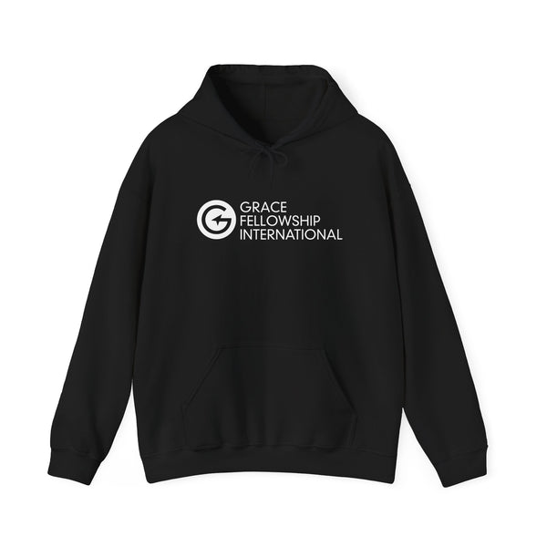 Unisex Heavy Blend™ Hooded Sweatshirt with Embroidered White Logo