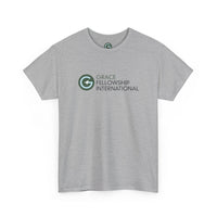 Unisex Heavy Cotton Tee with Color Logo