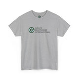 Unisex Heavy Cotton Tee with Color Logo