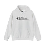Unisex Heavy Blend™ Hooded Sweatshirt with Black Embroidered Logo