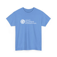 Unisex Heavy Cotton Tee with White Logo