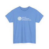 Unisex Heavy Cotton Tee with White Logo
