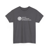 Unisex Heavy Cotton Tee with White Logo