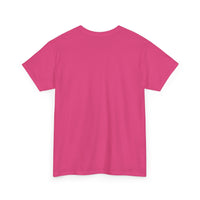 Unisex Heavy Cotton Tee with Black Logo