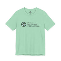 Unisex Jersey Short Sleeve Tee with Color Logo