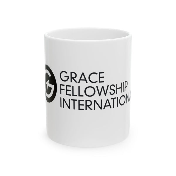 11 oz Ceramic Mug with Black Logo