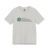 Unisex Jersey Short Sleeve Tee with Color Logo