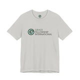 Unisex Jersey Short Sleeve Tee with Color Logo