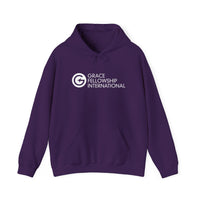 Unisex Heavy Blend™ Hooded Sweatshirt with Embroidered White Logo