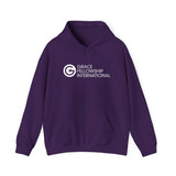 Unisex Heavy Blend™ Hooded Sweatshirt with Embroidered White Logo