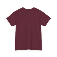 Unisex Heavy Cotton Tee with White Logo