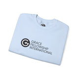 Heavy Blend™ Crewneck Sweatshirt with Black Logo