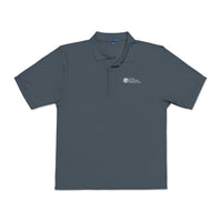 Unisex Embroidered Polo Shirt with white logo